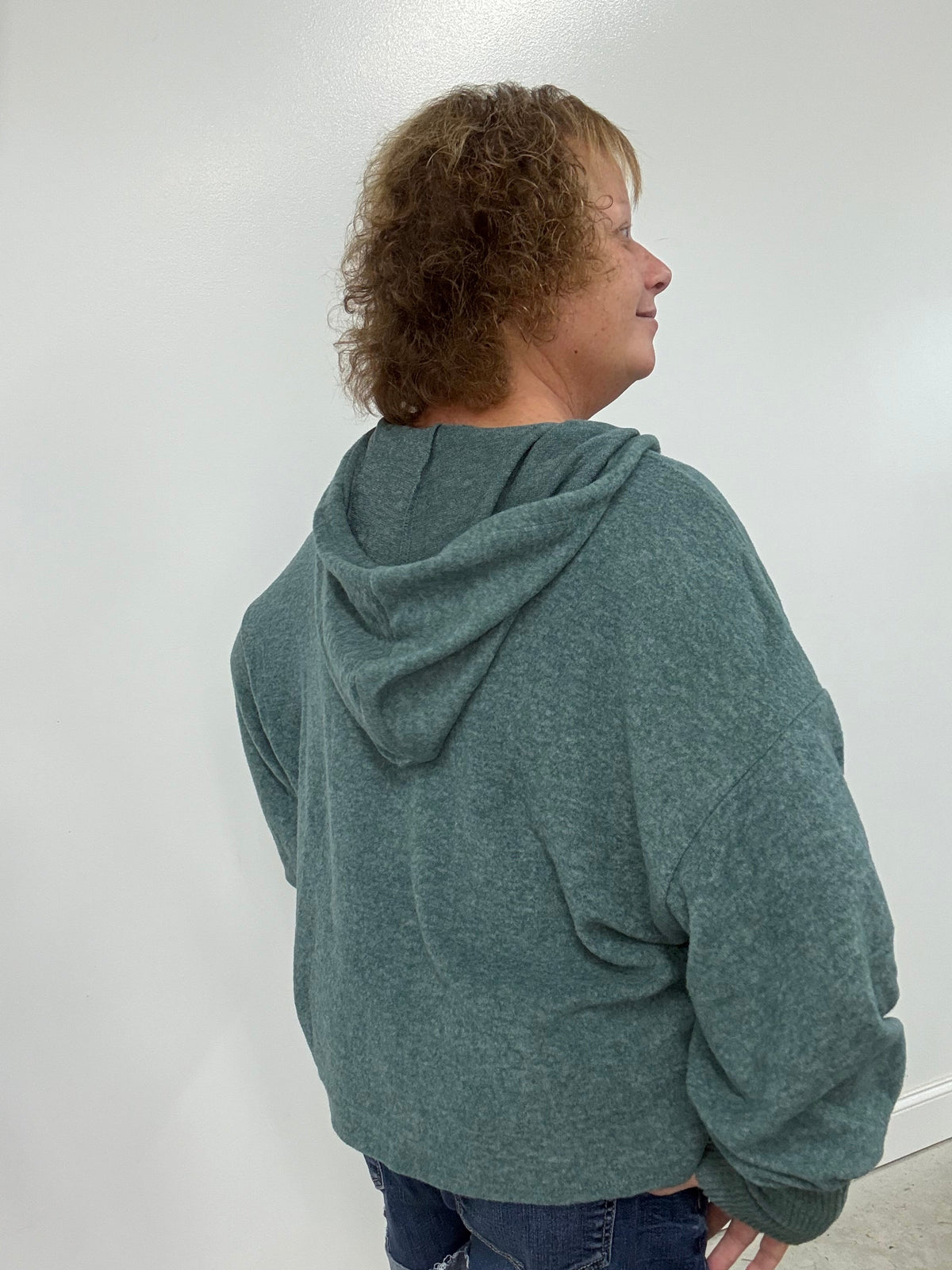 Zenana Balloon Sleeve Hoodie