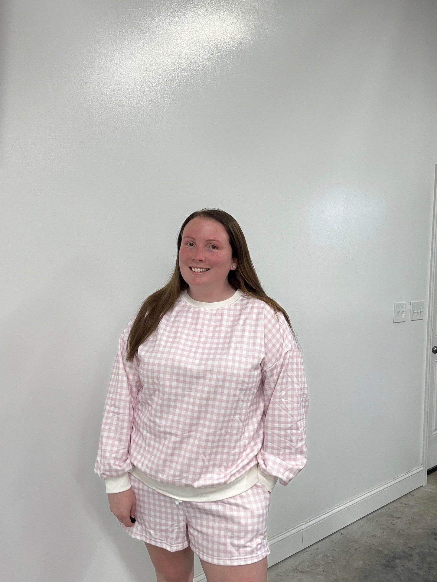 Pink Gingham Set
