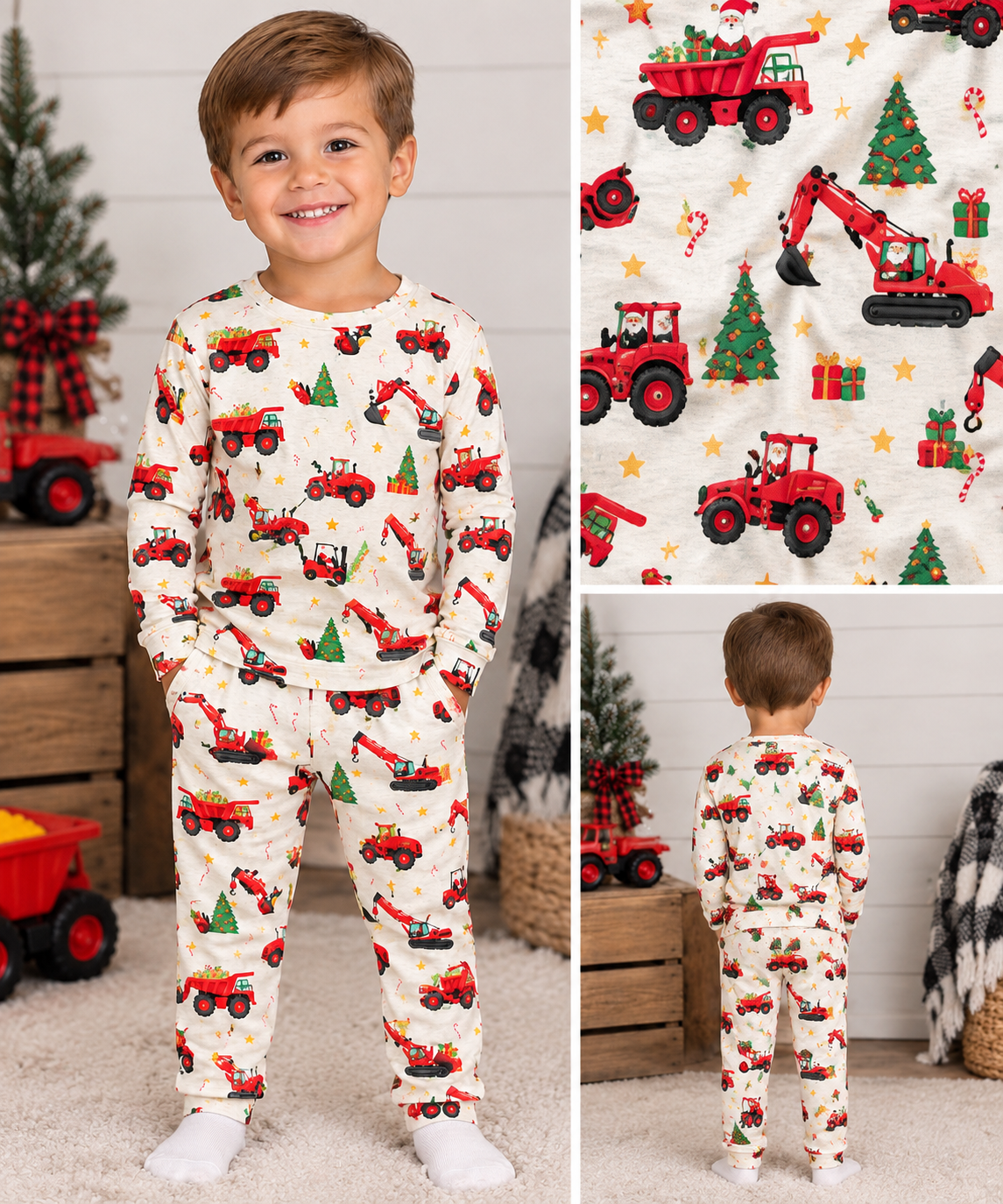 Santa’s Little Helper Bamboo Christmas Pajamas