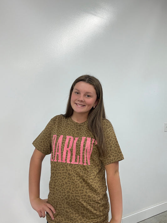 Darlin' Pink Leopard Tee