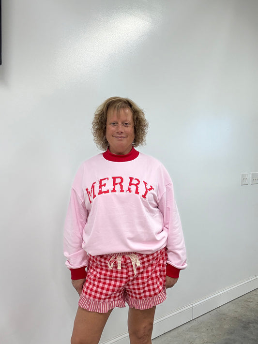 Polka Dot Merry Mockneck