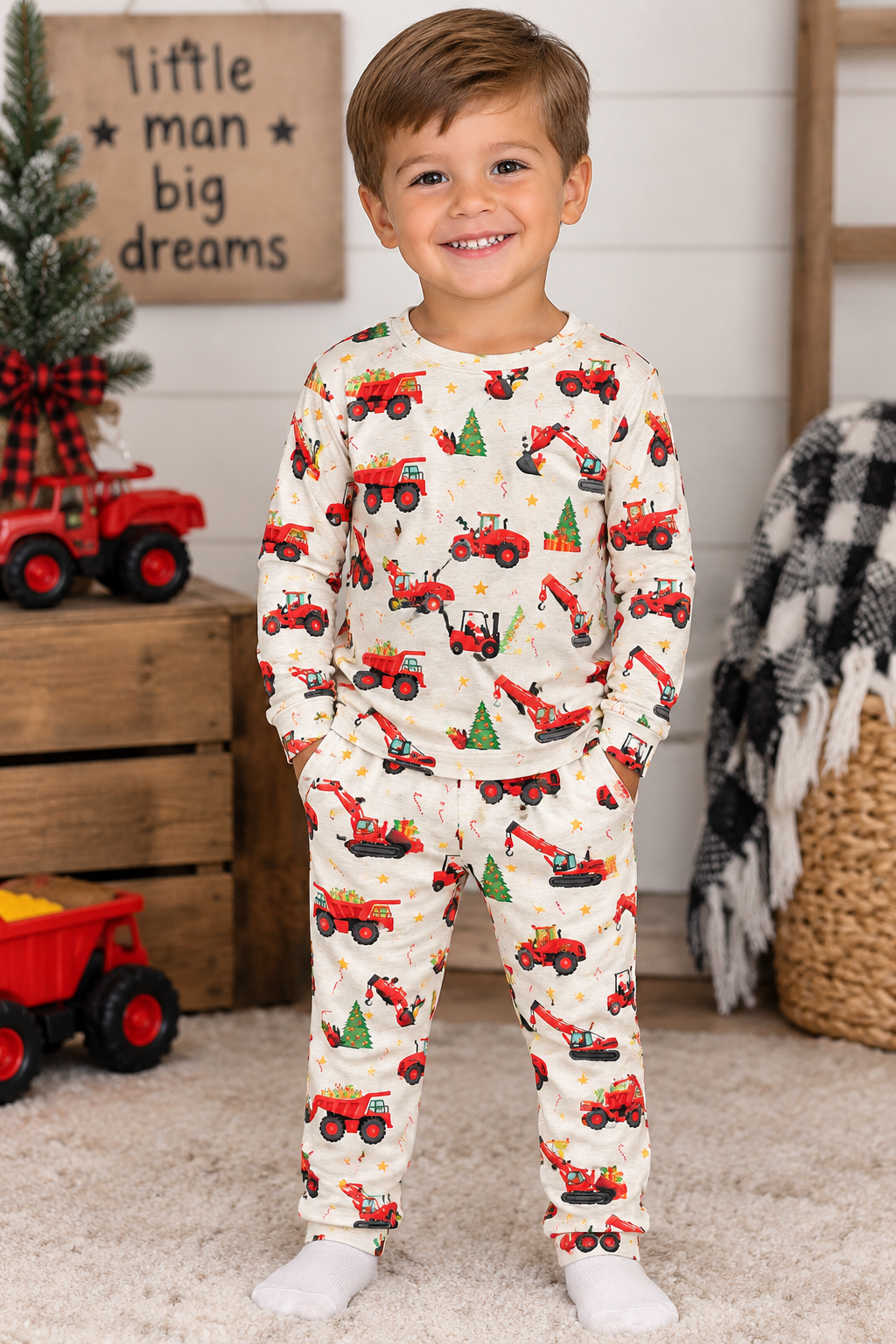 Santa’s Little Helper Bamboo Christmas Pajamas